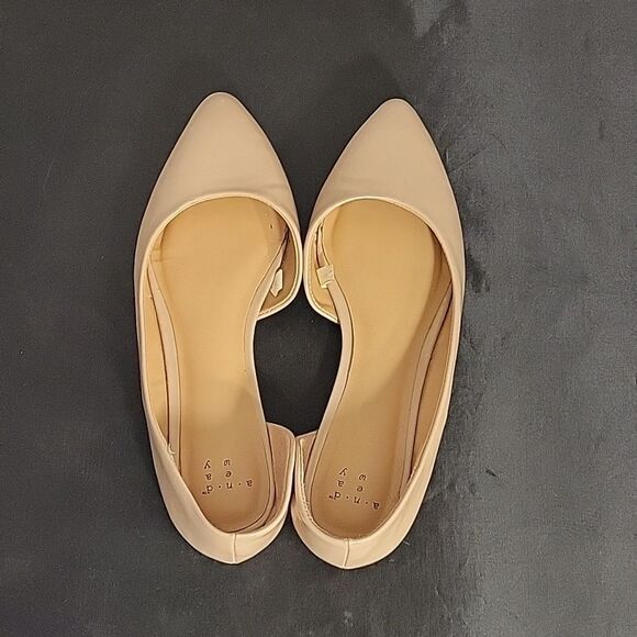 A.NEW. DAY POINTED TOE SLIP-ON D'ORSAY WOMEN"S FLAT SHOE - Picture 6 of 14